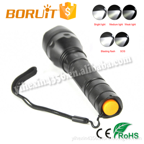 Waterproof IP68 Hunting Flashlight Camping Strong LED Light